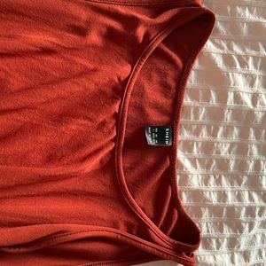 Fall dress - burnt orange